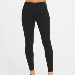 1x Spanx Ankle Skinny Jeans, Clean Black